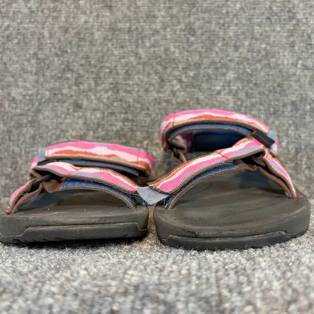 Teva Hurricane XLT2 Kids Sport Sandals Pink Multicolor Hiking Water Shoes Size 4